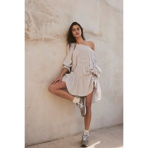 NWOT Free People Sea Ya There Mini Dress Tea Size XS